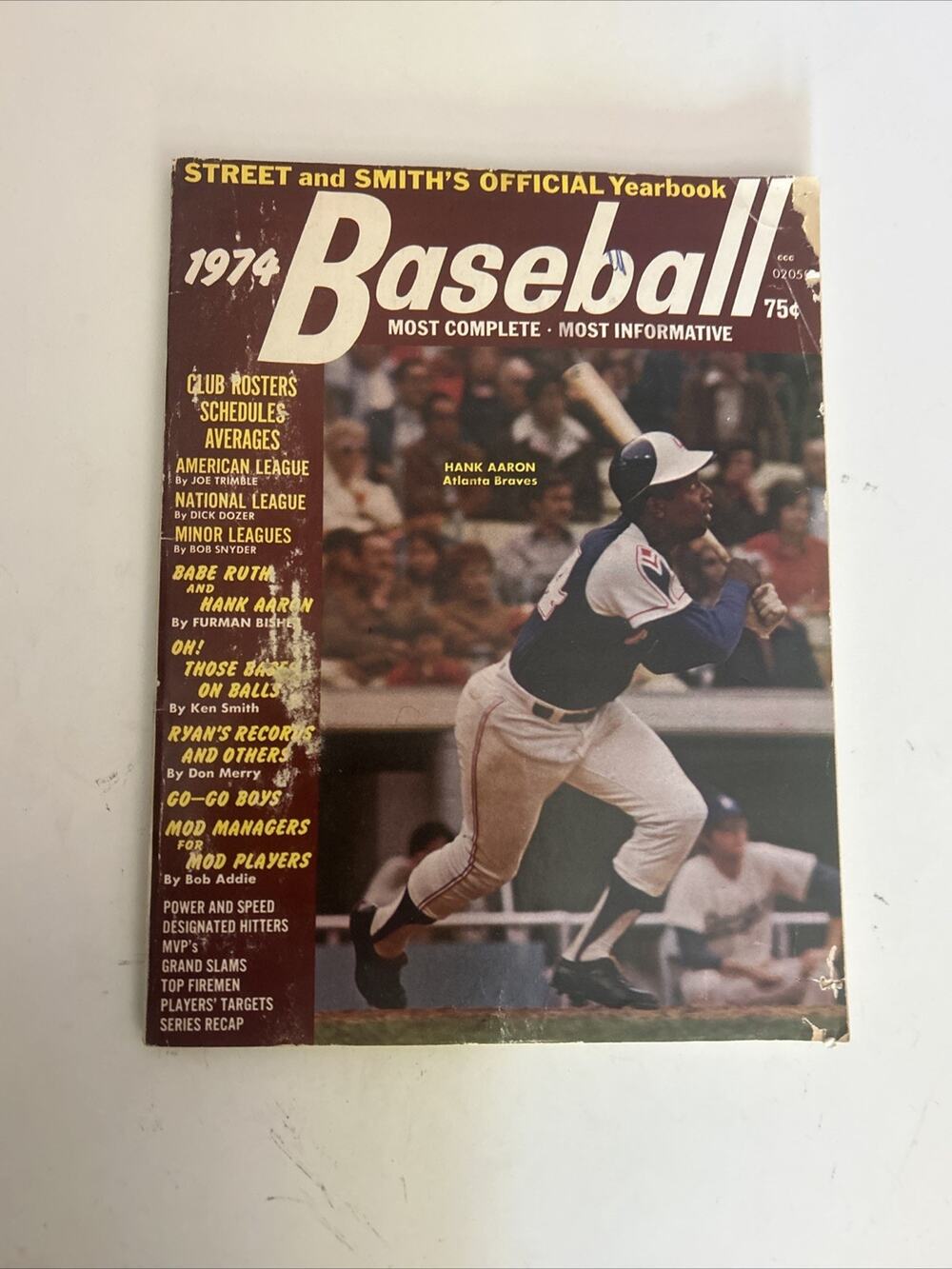Street and Smith Baseball 1974 Hank Aaron